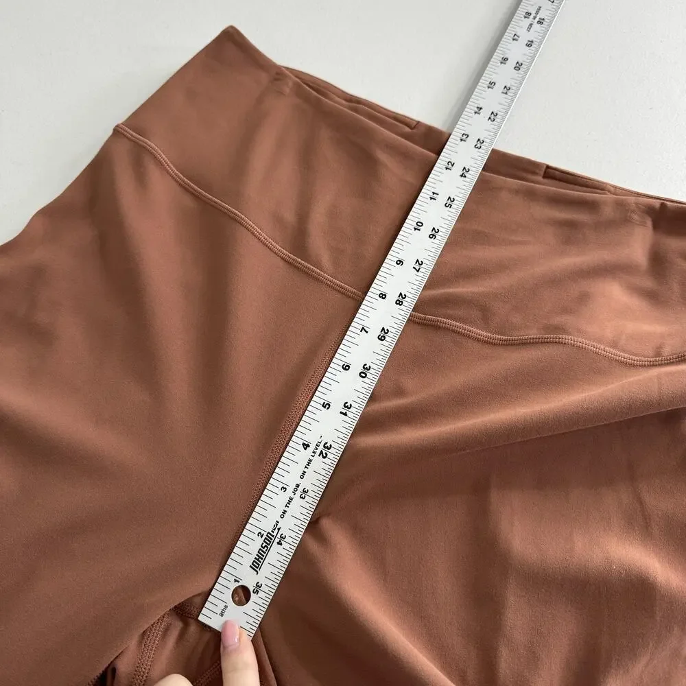 Lululemon‎ Groove Super-High-Rise Flared Pants Womens 14 Roasted Brown Nulu Yoga
